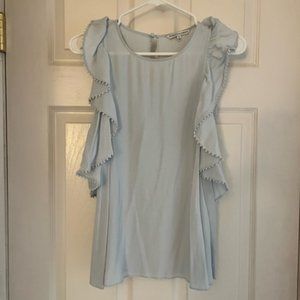 Rebecca Minkoff, Light Blue Top, Sz Small